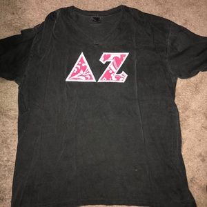 Gray delta zeta block letter